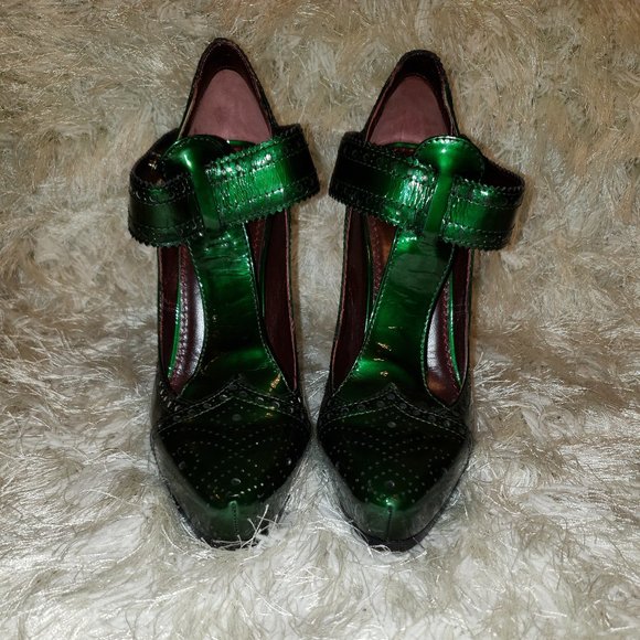 RARE-💚EMERALD💚GREEN- Marc Jacobs Emerald Green Pumps